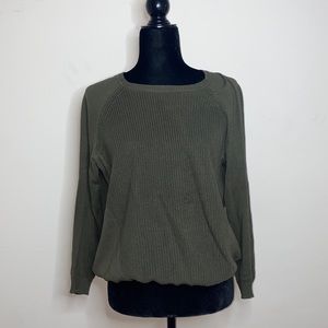 Mango light sweater in Army green size S